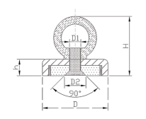 Neodymium Fishing Magnet With Eyebolt