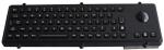 IP65 Metallic industrial metal usb keyboard with mechanical trackball and