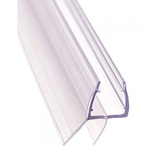 China Transparent Customized PVC Shower Door Bottom Seal Glass Seal Strip for Bathroom Door on sale