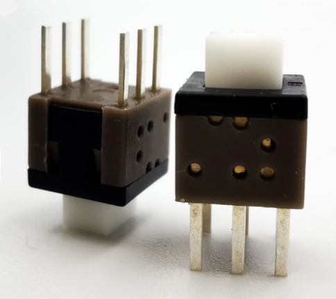 IP65 SMD Self Locking Push Button 6 Pin DIP Switch 5.8x5.8