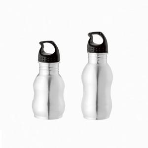Buy cheap 350ml Single wall stainless steel sports bottle calabash style product