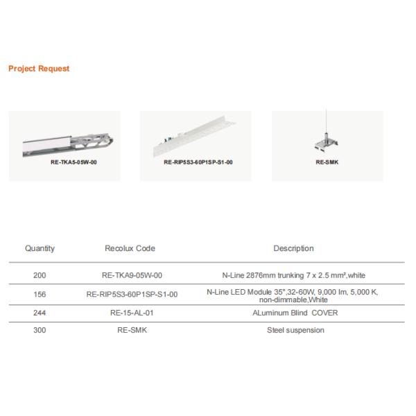 IP54 68W Linear Led Vanity Light AC 220-240V For Indoor Lighting