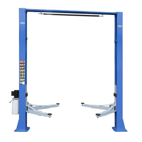 Quality 9000lbs 2 Post Lift Clear Floor Double Side Lock Release Outer Extension Column for sale