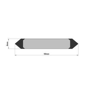50mm 8mm Tungsten Carbide Cutting Blade Heat Treatment Crop Cutter