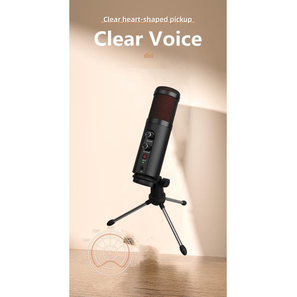 USB 2.0 TONOR Computer Cardioid Condenser Mic With Tripod Stand And Pop Filter