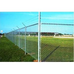 Waterproof Galvanized Chain Link Fence Fabric Roll Powder Coated