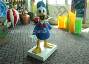 China Disney Cartoon Character Statues Life Size Fiberglass Donald Duck Sculpture on sale