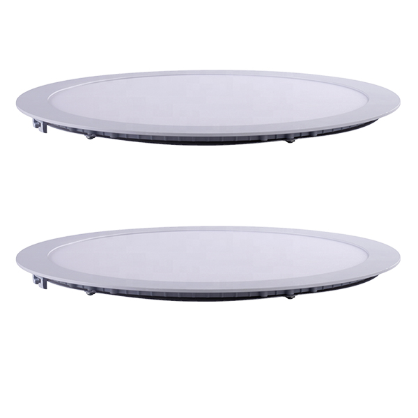 Recessed Ceiling Round LED Flat Panel Light Antirust Aluminum Alloy