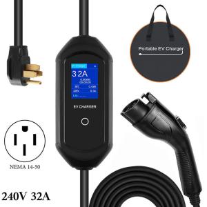 230VAC Portable Electric Vehicle Chargers Level 2 IP67