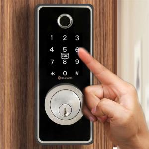 Kingforce Touchpad Voice Guide Fingerprint Smart Electronic Lock_copy
