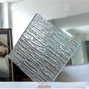 Customized Rain Patterned Tempered Glass Clear Available OEM