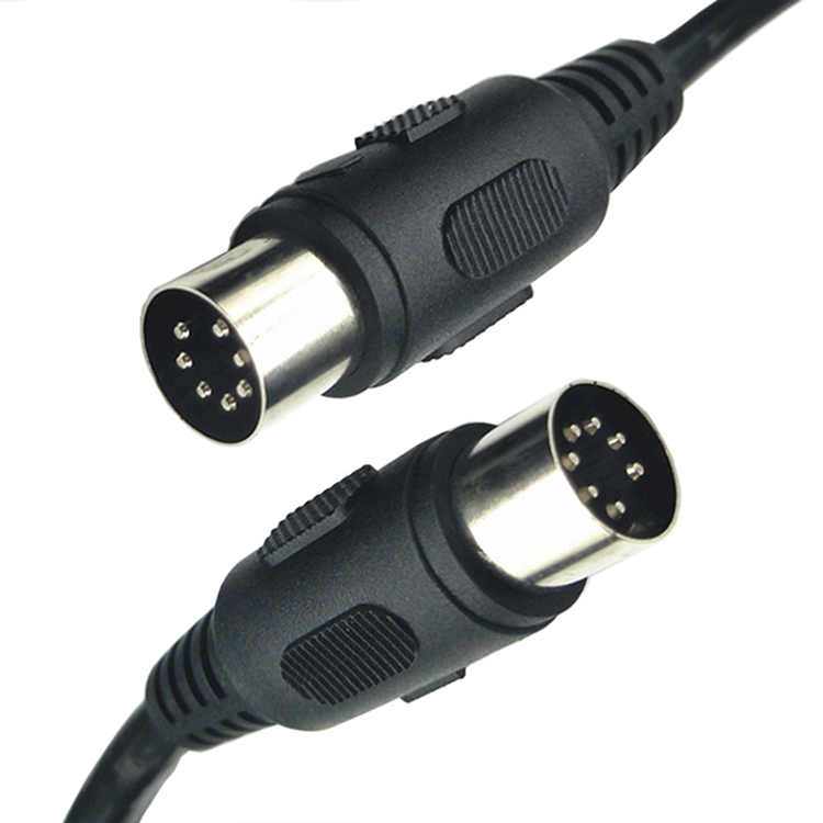 CUSTOM Shield Male to Male Female Big 7 PIN DIN Cable
