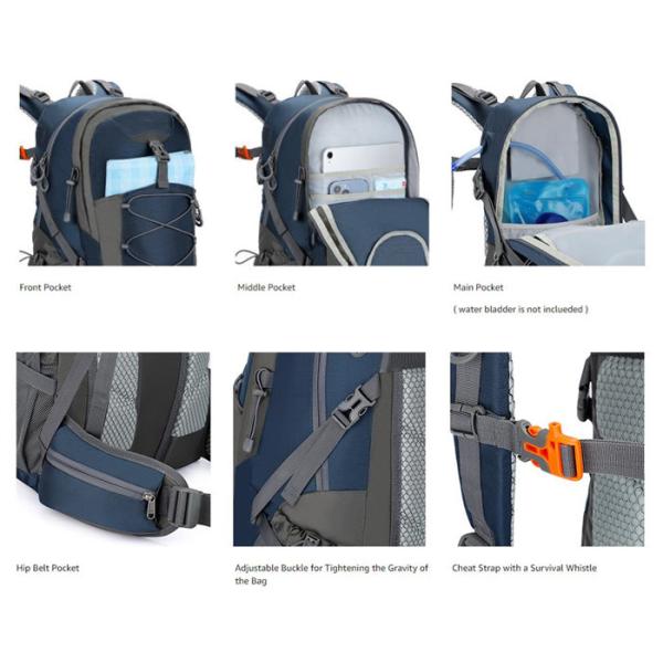 Outdoor Sports Lightweight Camping Backpack , Comfortable Ultralight Backpack 40L