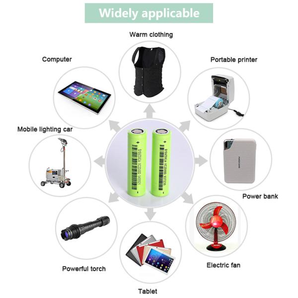 N18650CR-35E 3.6V Rechargeable Li Ion Battery 3500mAh For Portable Energy Storage