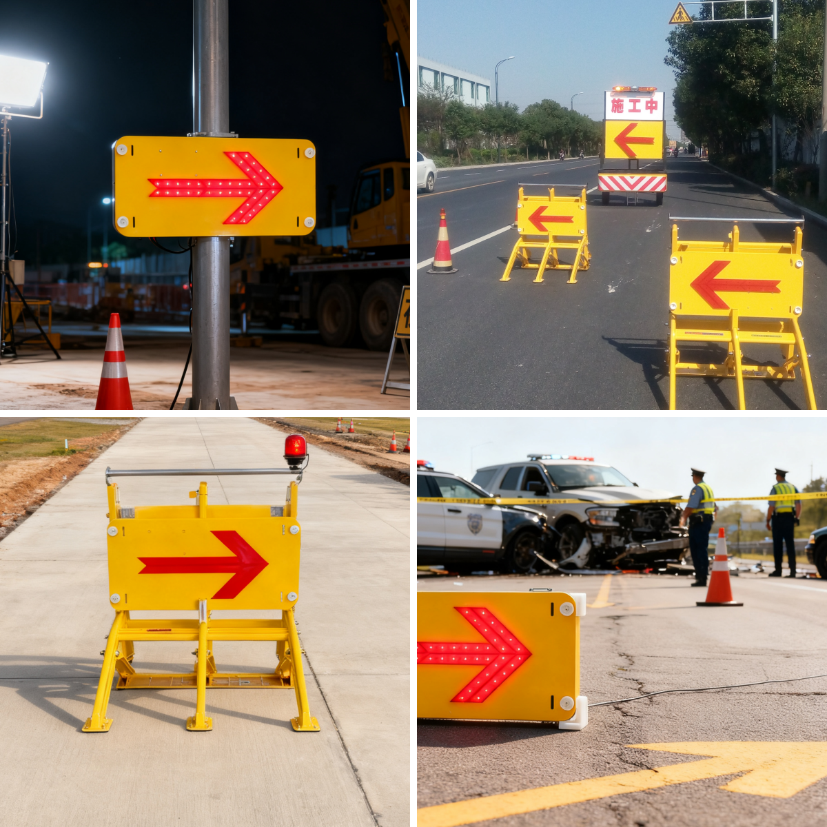 Signboard Board Construction Traffic Signs LED Stop Sign