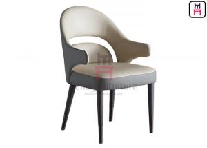 China Electroplating Feet 0.38cbm Upholstered Wood Dining Chair Armrests on sale