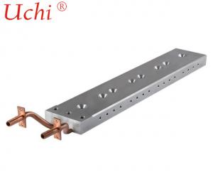 China Copper Tube Liquid Cooling Plate , Liquid Cold Plate With Epoxy Bonding Process on sale