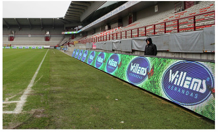 Basketball Game Stadium Perimeter LED Display / Video Banner LED Perimeter