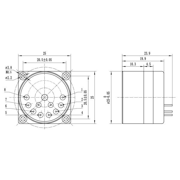 Accelerometer Sensor For Measuring Machine Vibration With Deviation Value K0/K1<5mg