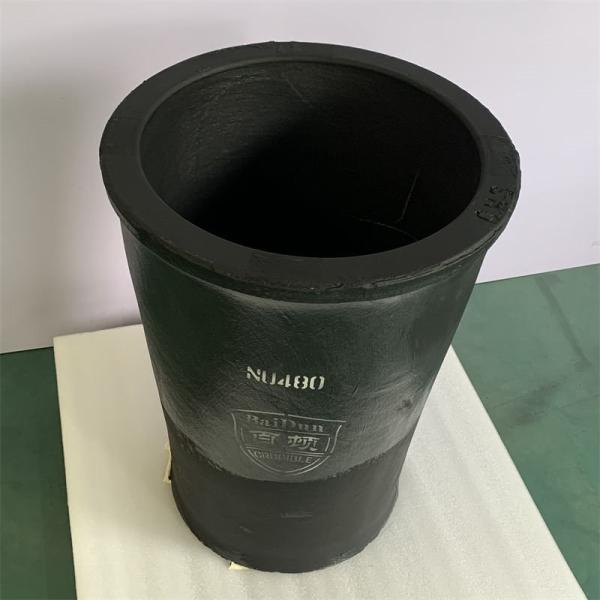 5L Silicon Carbide Crucible Cylindrical Large Crucible For Zinc Reclaiming