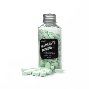 Organic Solid Chewable Toothpaste Tablet Zero Waste Refillable