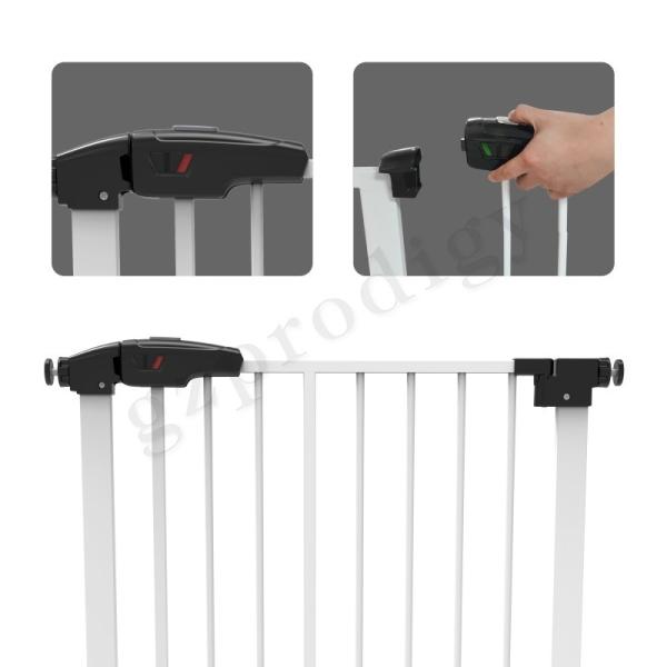 EN1930 Extendable Pet Safety Gate , Multiscene Iron Gate For Stairs