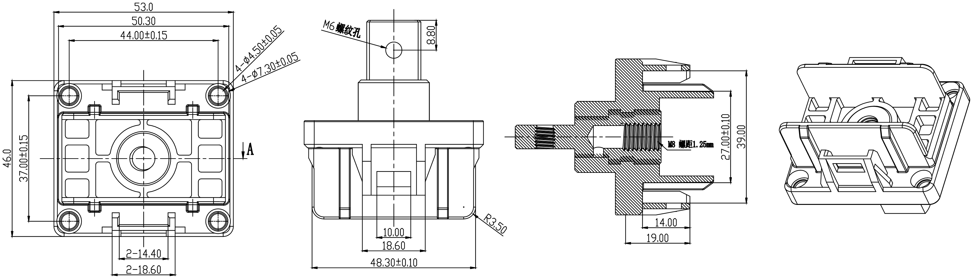 CL200 Energy Storage Connector High Current Terminal Connector 200A 400A