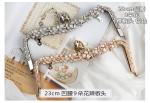 Chili Shape Closure Flower Purse Clutch Frames With Stone