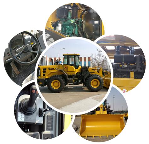 China top brand front end wheel loader SDLG L956F 5T FOR MINING AND COAL