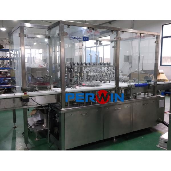 Perwin Monoblock Vial Bottle Liquid Filling Plugging Capping Machine