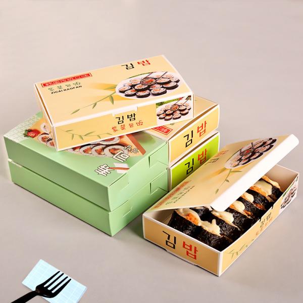 CMYK Printing White Art Paper Sushi Packaging Box