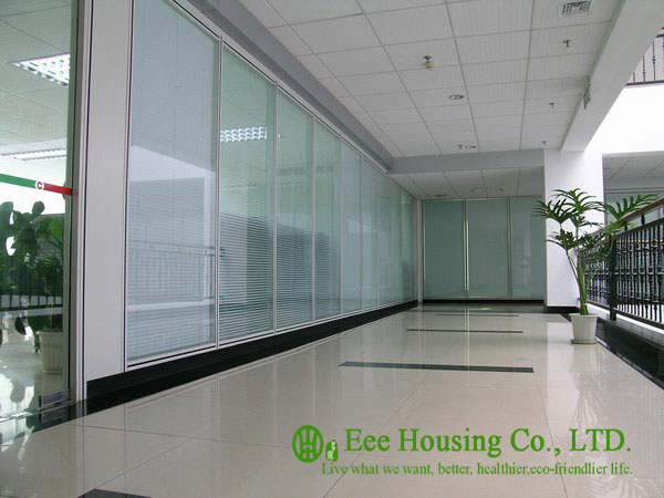 Movable Glass Partition For Office, 12mm tempered Clear glass