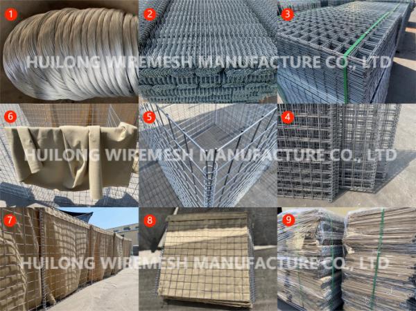 Military Heavy Galvanized Hesco Defensive Barriers 4mm 50x50mm Wall