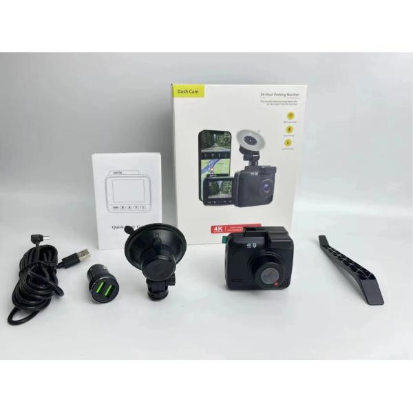 70mi Dash Cam Dual Lens 4K UHD Recording Car Camera DVR Night Vision WDR Built-In GPS Wi-Fi G-Sensor Motion Detection