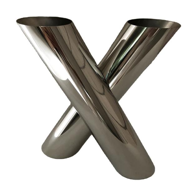 Luxury metal decorative X shape flower pots & planters