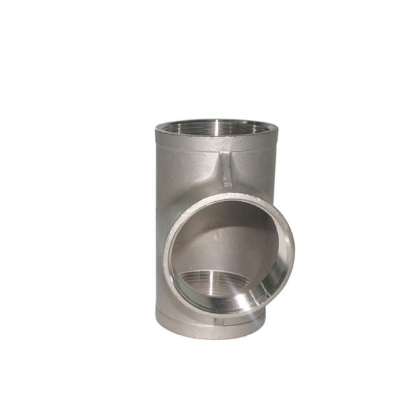 Three Way Tee Stainless Steel Pipe Fittings SCH40 For Shipbuilding