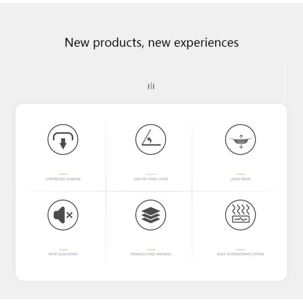 ODM Touchless Kitchen Trash Can Compressed Household Motion Activated Trash Can