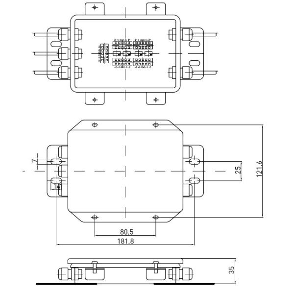 Weighing Accessories Load Cell Junction Box For Electronic Scales 4 Signal To One Output