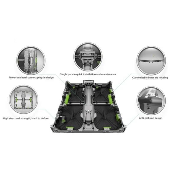 High Definition 3.91mm Stage Video Wall Concert Video Screens 1200nits Brightness