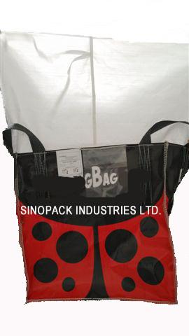 Quality 1 Tonne Agricultural seeds FIBC big bags BOPP film coated outside for sale