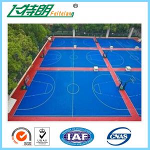 Buy cheap Anti Slip Rubber Playground Mats Outdoor Interlocking Removable Plastic Sport Court Floor Tile product
