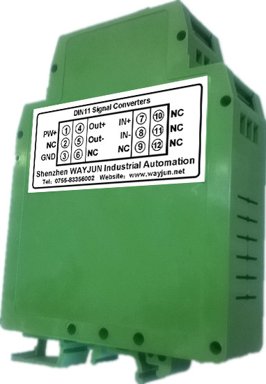 Buy cheap 3000V isolation Flowmeter Low Frequency Pulse Signal Isolated Transmitter one in two out DIN35 signal converter green product