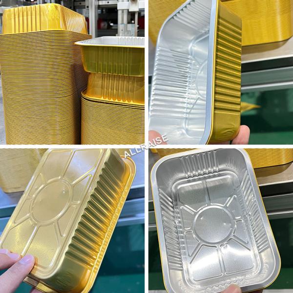 Fully Automatic Aluminum Foil Box Container Making Forming Machine Production Line