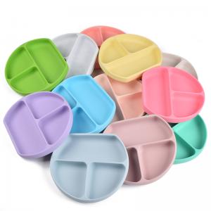 Buy cheap BPA Free Silicone Divided Plate Microwave Safe Heat Resistant product