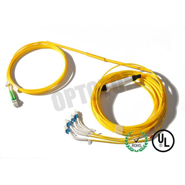 LC UPC Fiber Optic Y Cable 2x4 Twist Connector , Length Customized