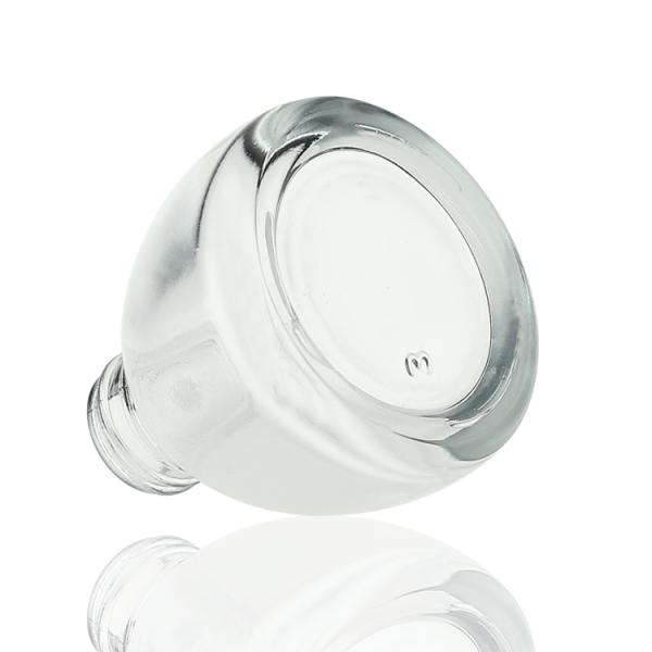 White Clear Oval Small Glass Dropper Bottles 20ml For Skin Care Serum