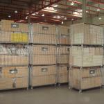 Stackable Collapsible Steel Containers Hot Dipped Galvanized Metal Wire Mesh