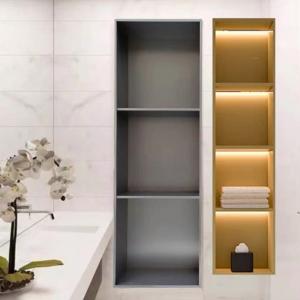 Buy cheap Rectangular Stainless Steel Niche In Bathroom Wall With LED Light product