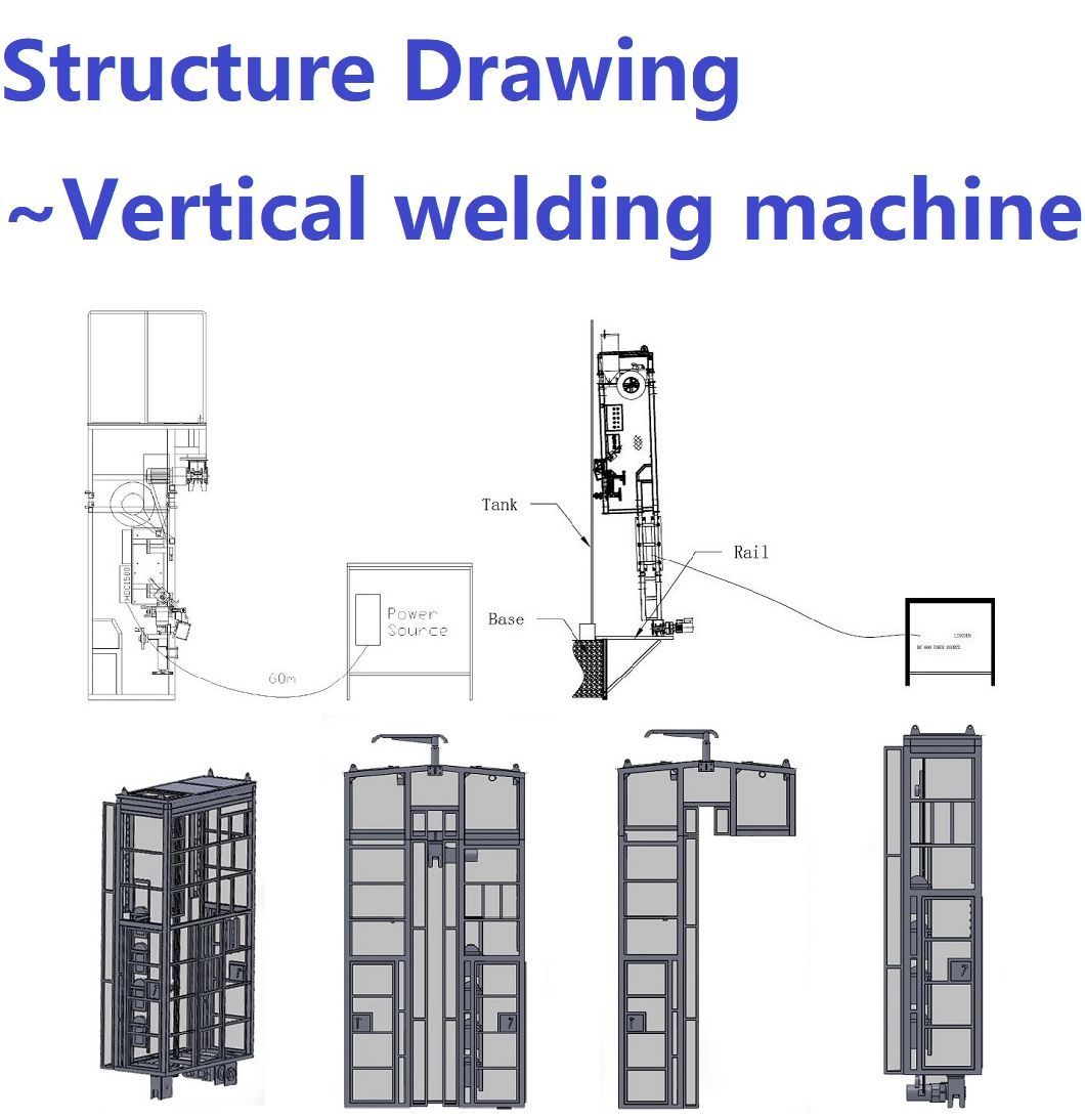 Automatic Vertical Seam Welding Machine Tank Construction Equipment