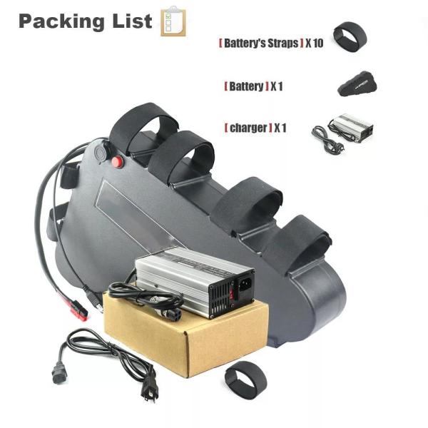 Li Ion Customized Triangle Ebike Battery 36v 48v 52v 72v
